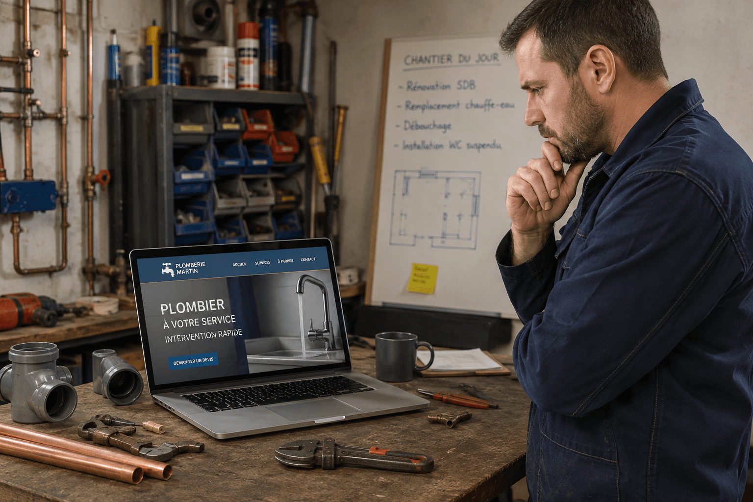 Artisan du bâtiment : pourquoi ton site web sans suivi finit par perdre en visibilité